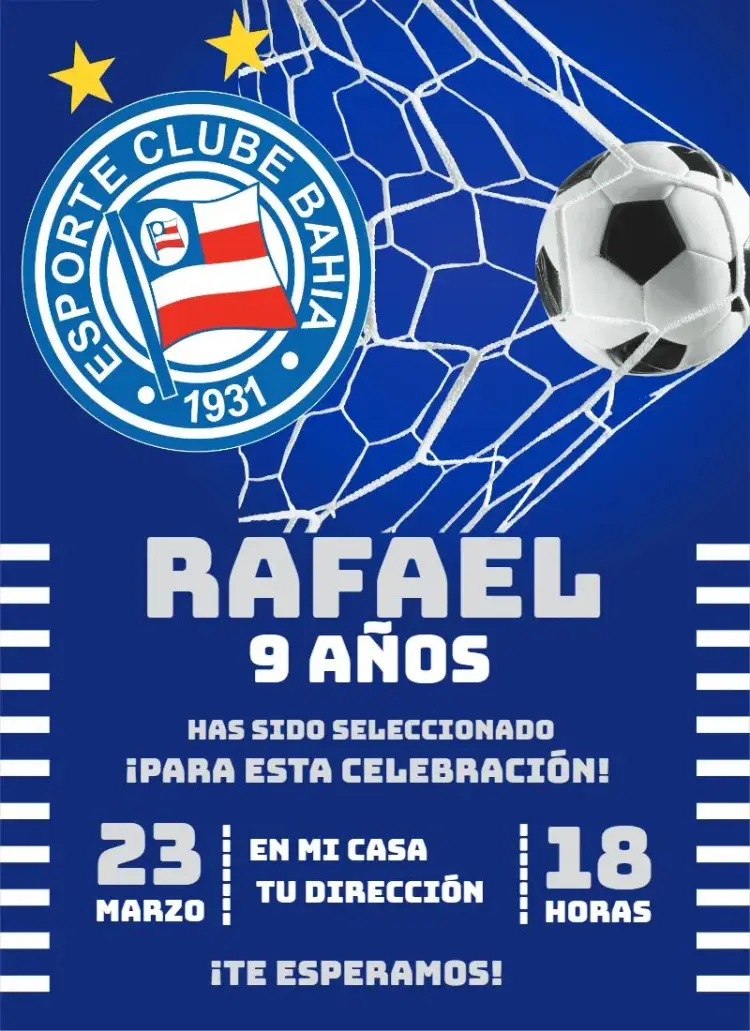 Invitación Esporte Clube Bahia 2