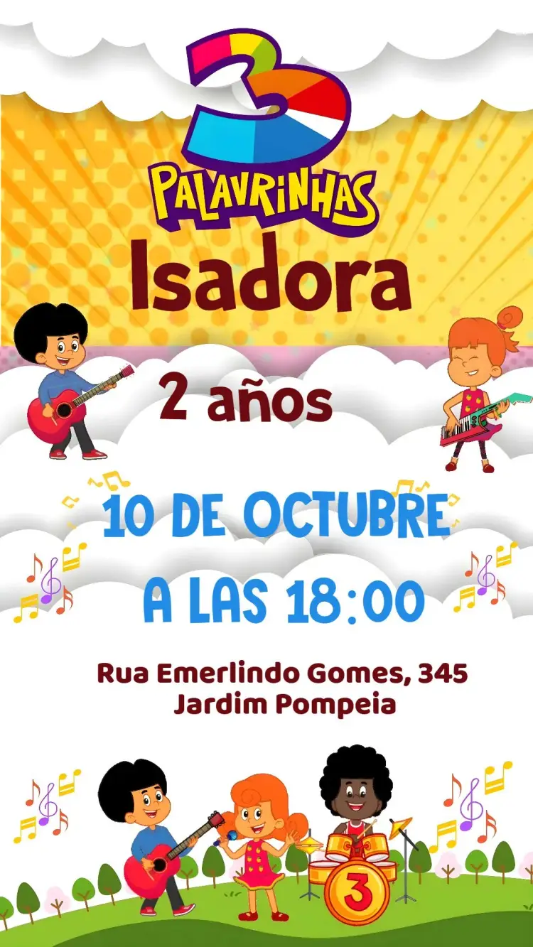 Invitación 3 Palabritas