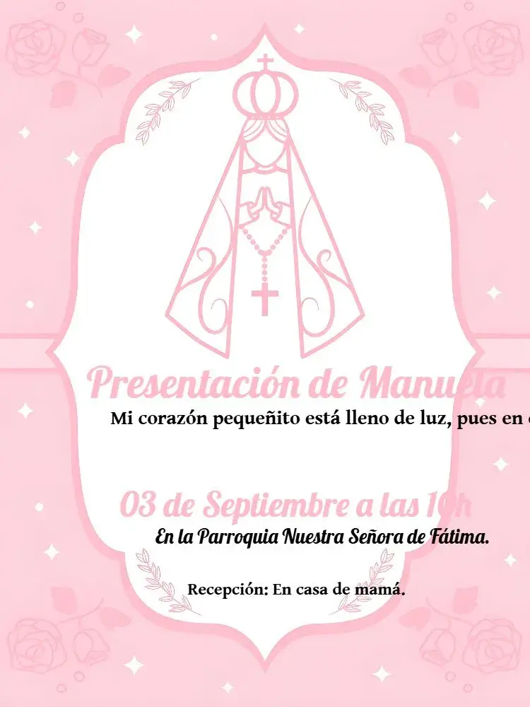 Invitación Bautizo Iglesia