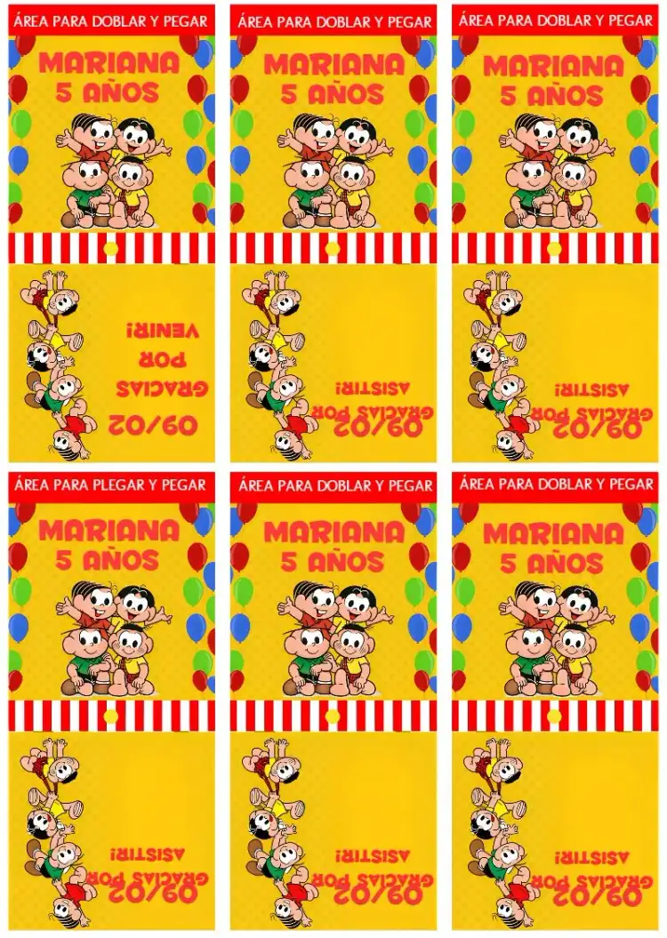 Portada Para Piruleta de la Turma Da Mônica Cebolinha
