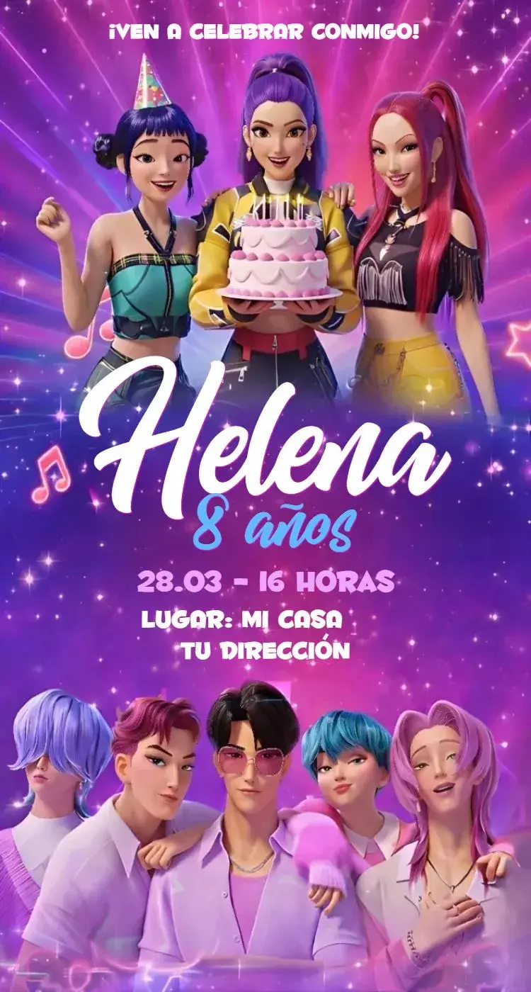 Invitación Guerreras del Kpop 20
