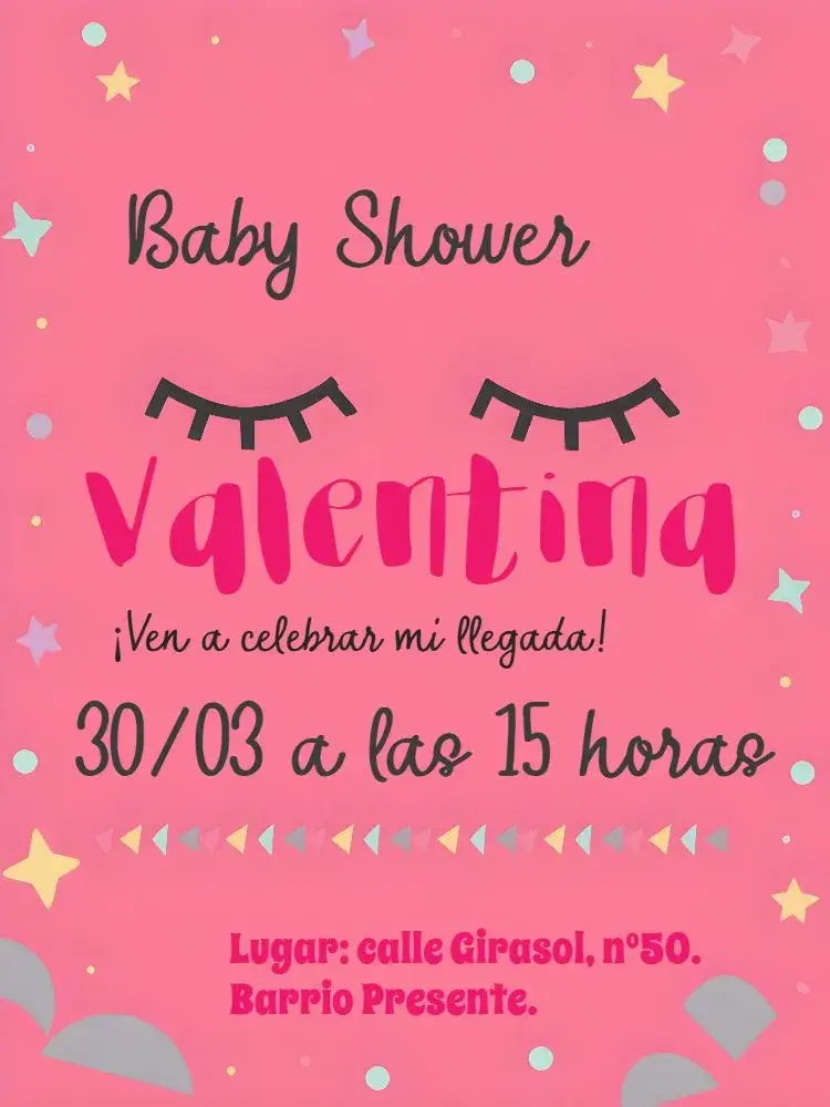 Invitación Baby Shower Floral Púrpura editable y personalizable