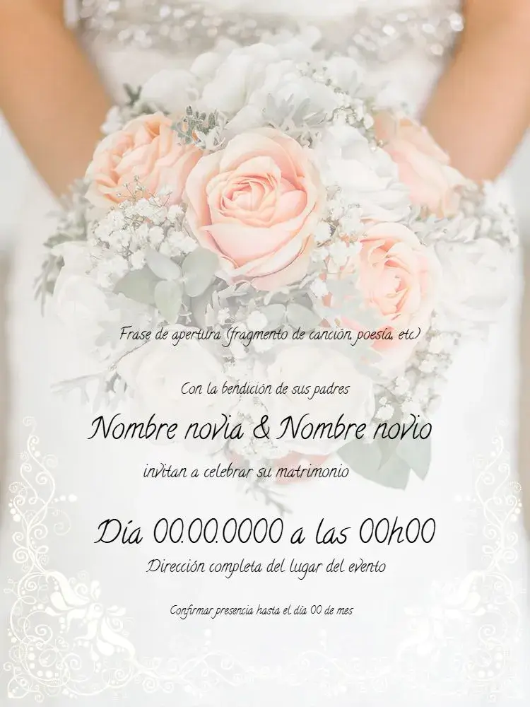 Invitación Celebración de Boda
