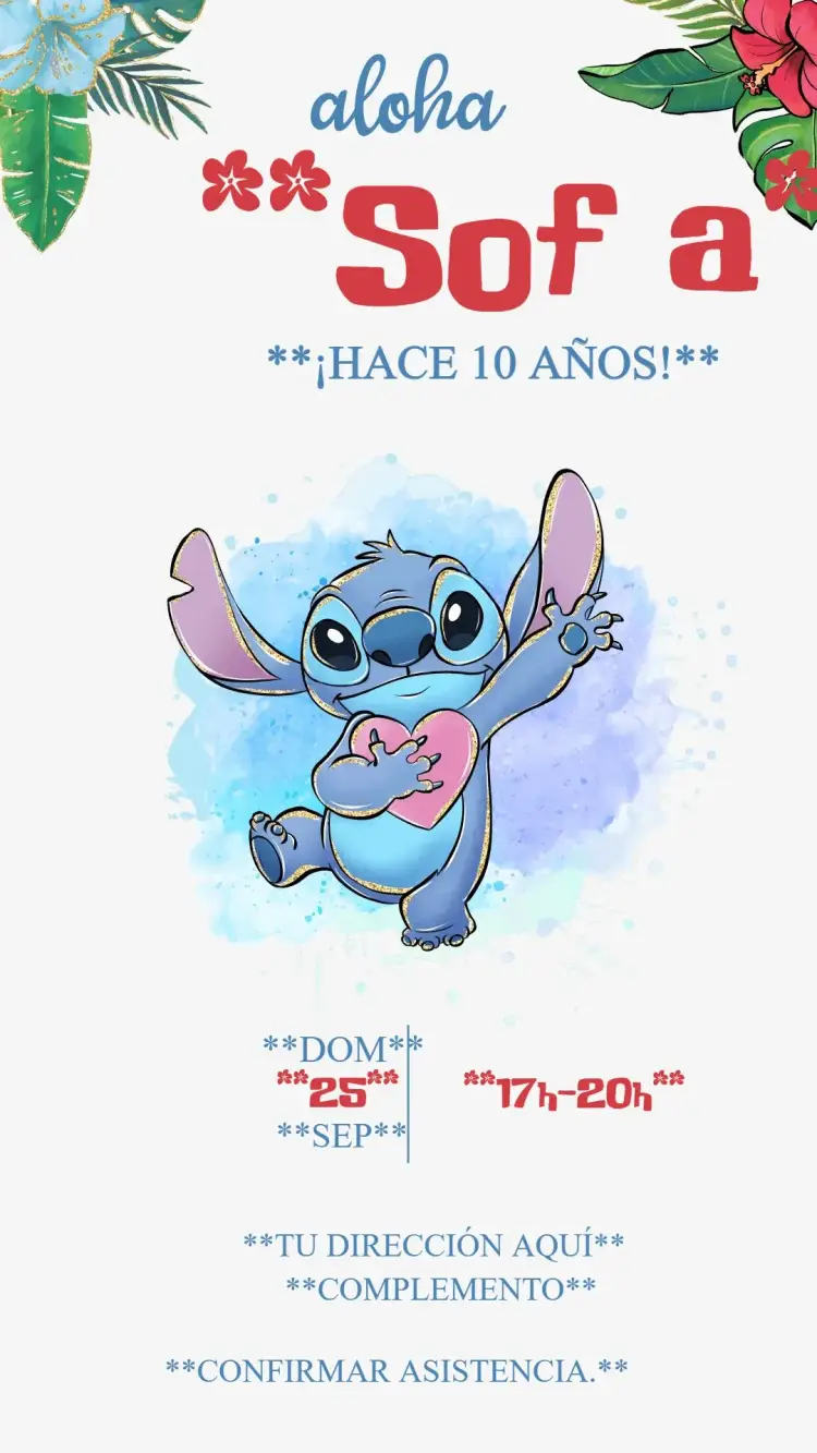 Invitación Stitch