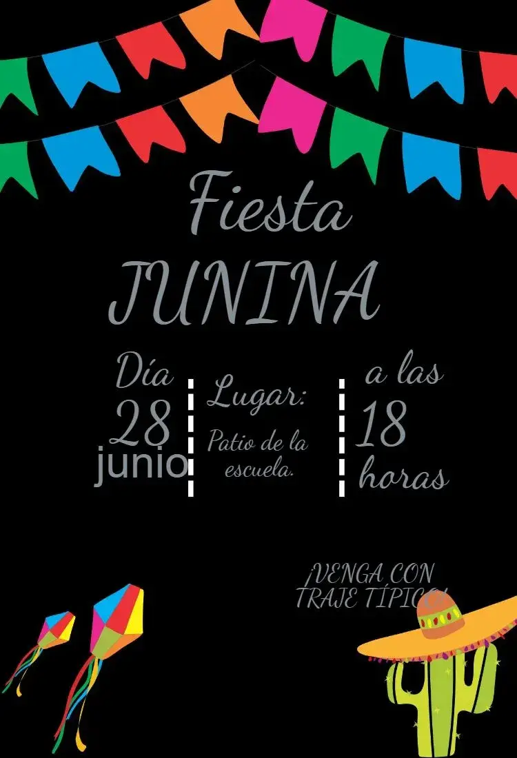 Invitación Fiesta Junina