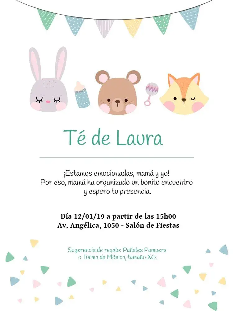 Invitación Baby Shower