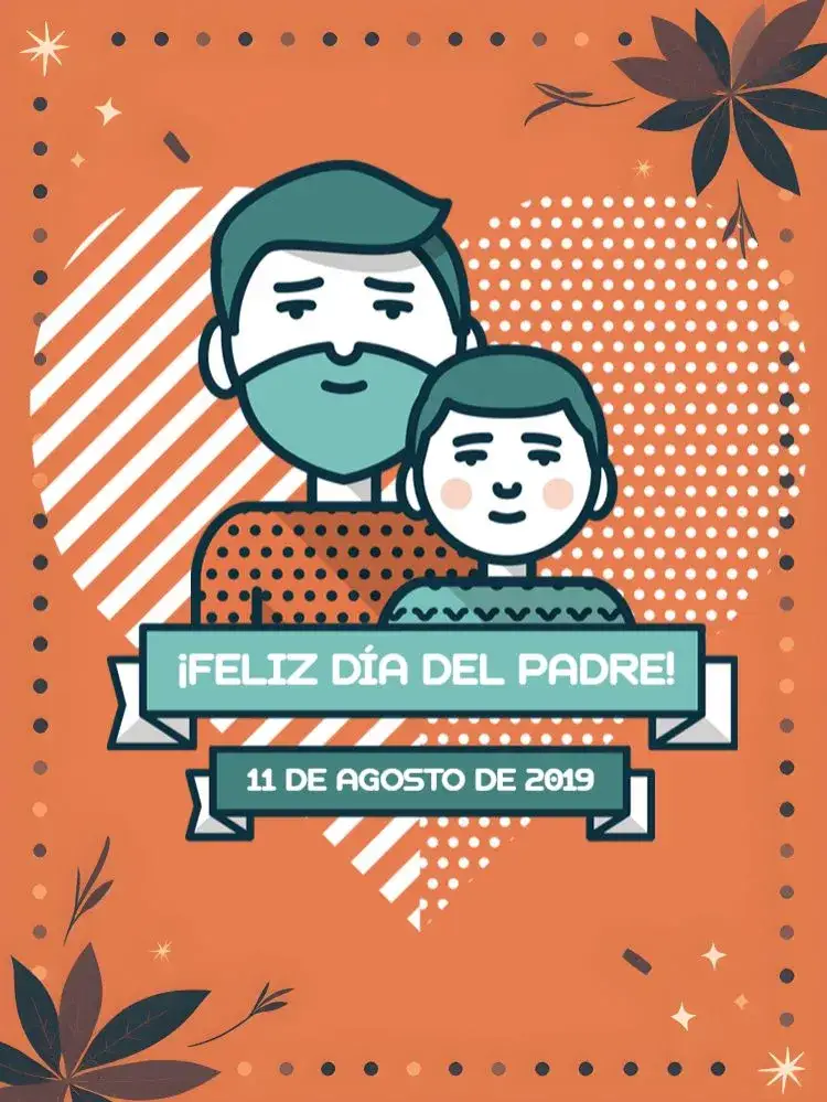 Invitación Publicación Día Del Padre Héroe – tema Más buscados moderno, vibrante, familiar, amoroso, colorido, inspirador