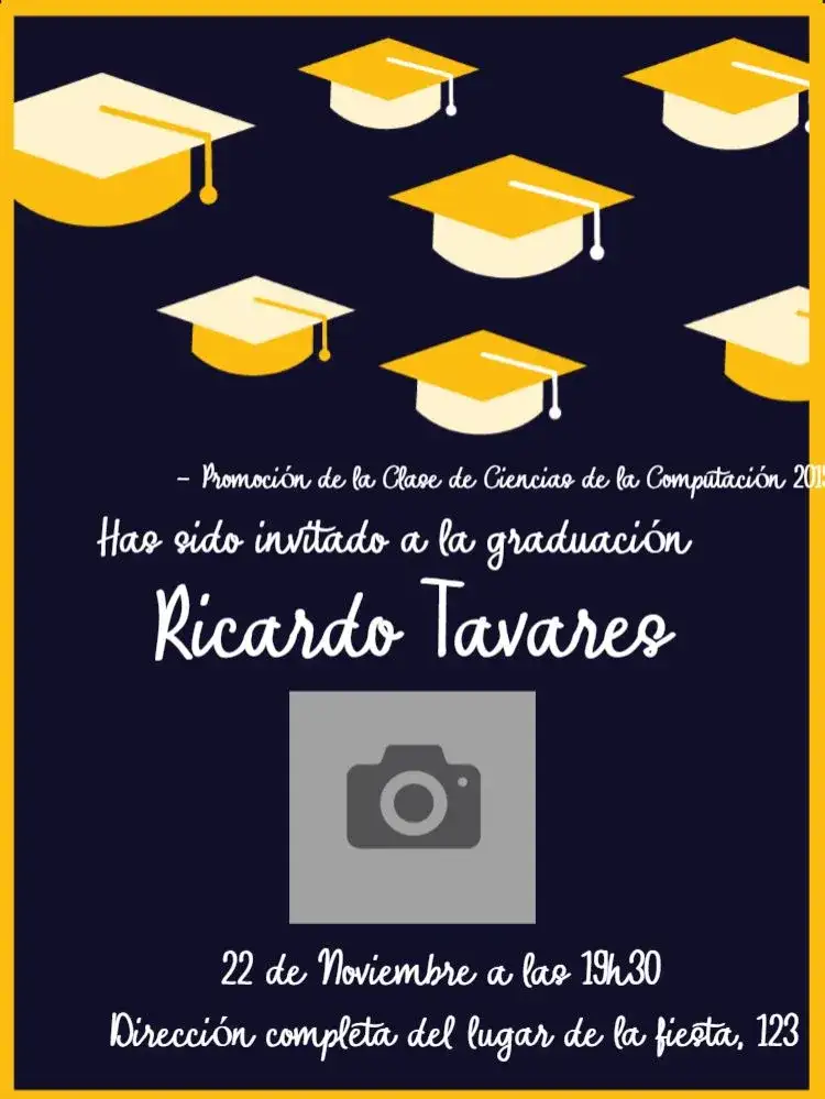 Graduación Con Foto Colación