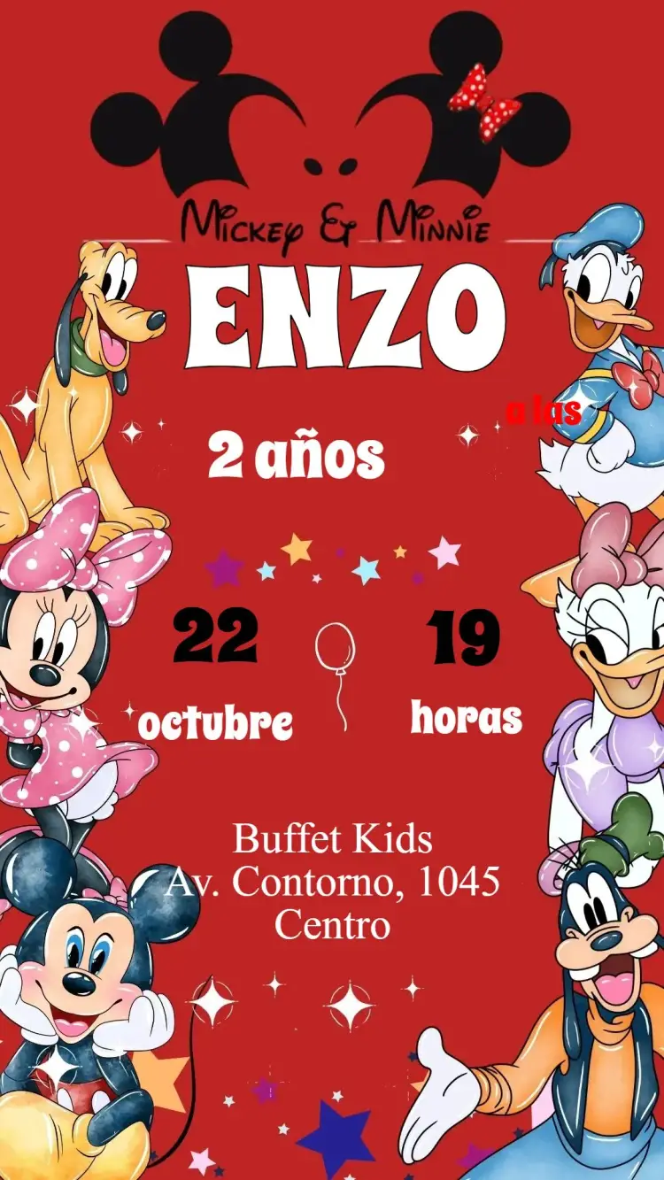 Invitación Grupo de Mickey