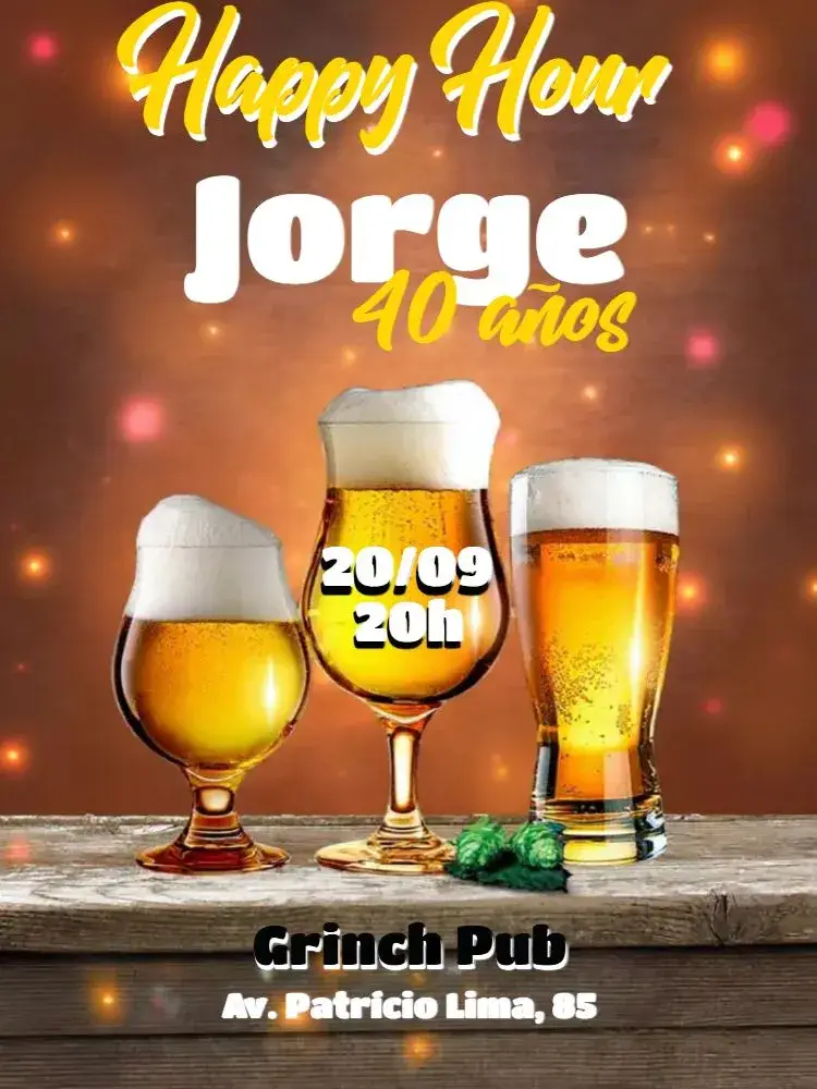 Invitación Bar Adulto