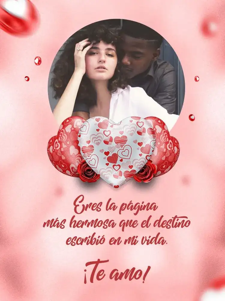Tarjeta De Celebración de Noviazgo con Foto