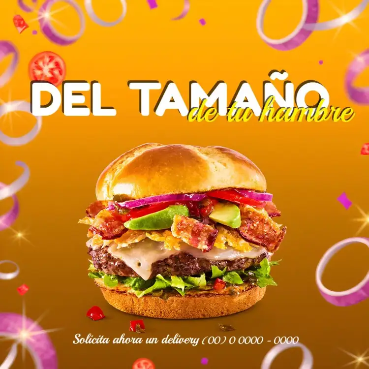 Invitación Publicación Para Hamburguesería Tomate – tema Más buscados moderno, colorido, divertido, gastronómico, temático de comida