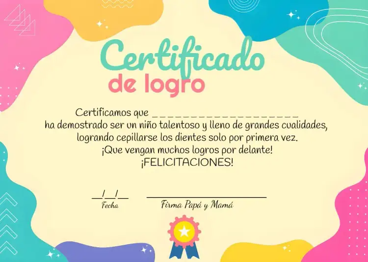 Invitación Certificado De Conquista Infantil Coraje Colorido – tema Cumpleaños Infantil colorido, lúdico, divertido, infantil, moderno