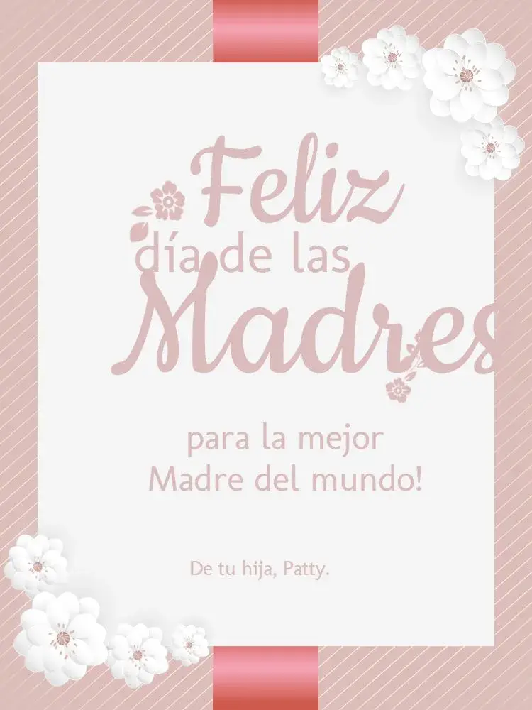 Invitación Como Hacer Tarjeta Día De La Madre Creativa Rosa Claro editable y personalizable