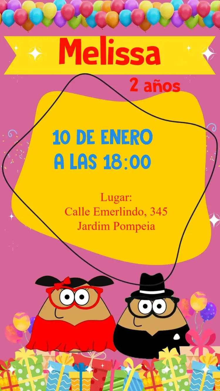 Invitación Pou Rosa