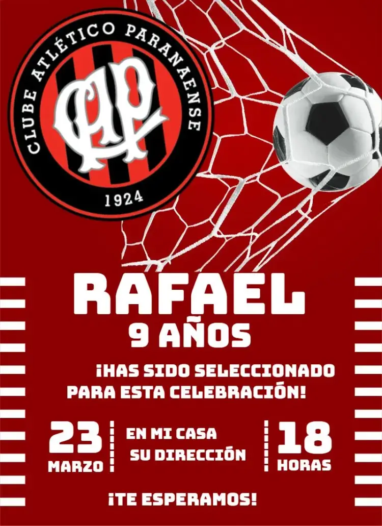 Invitación Atlético Paranaense 3