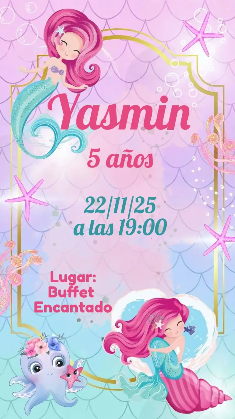 Invitación Sirena