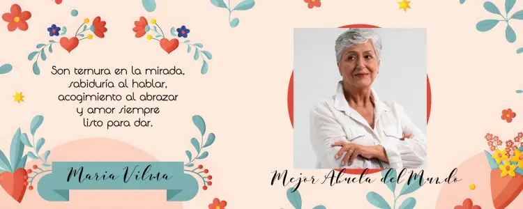 Invitación Arte Taza Abuela Con Foto Vovó