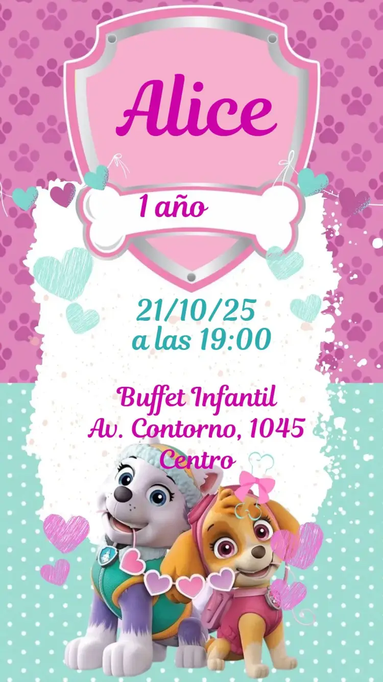 Invitación Patrulla Canina