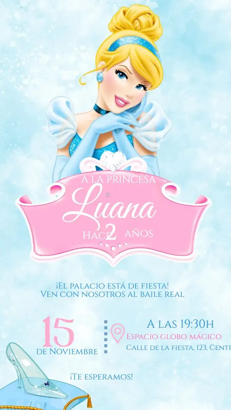 Invitación Cenicienta