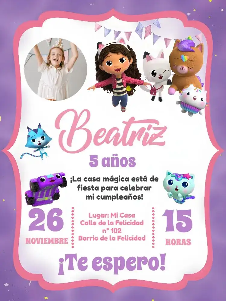 La Casa Mágica De Gabby Con Foto Blanco