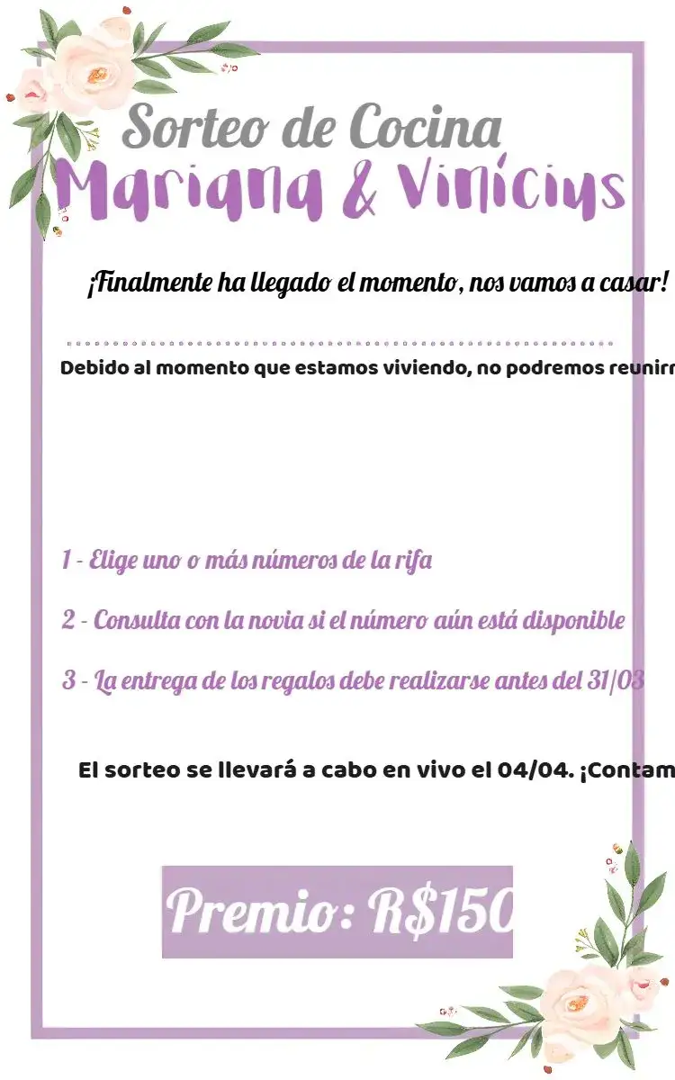 Invitación Té de Cocina Floral Bar – tema Despedida de Soltera floral, moderno, elegante, minimalista, romántico, colorido