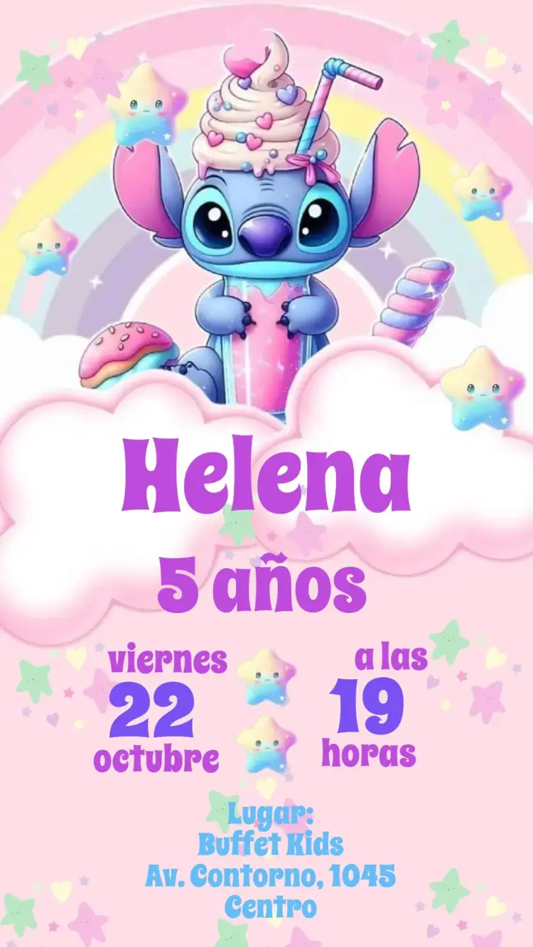 Invitación Stitch