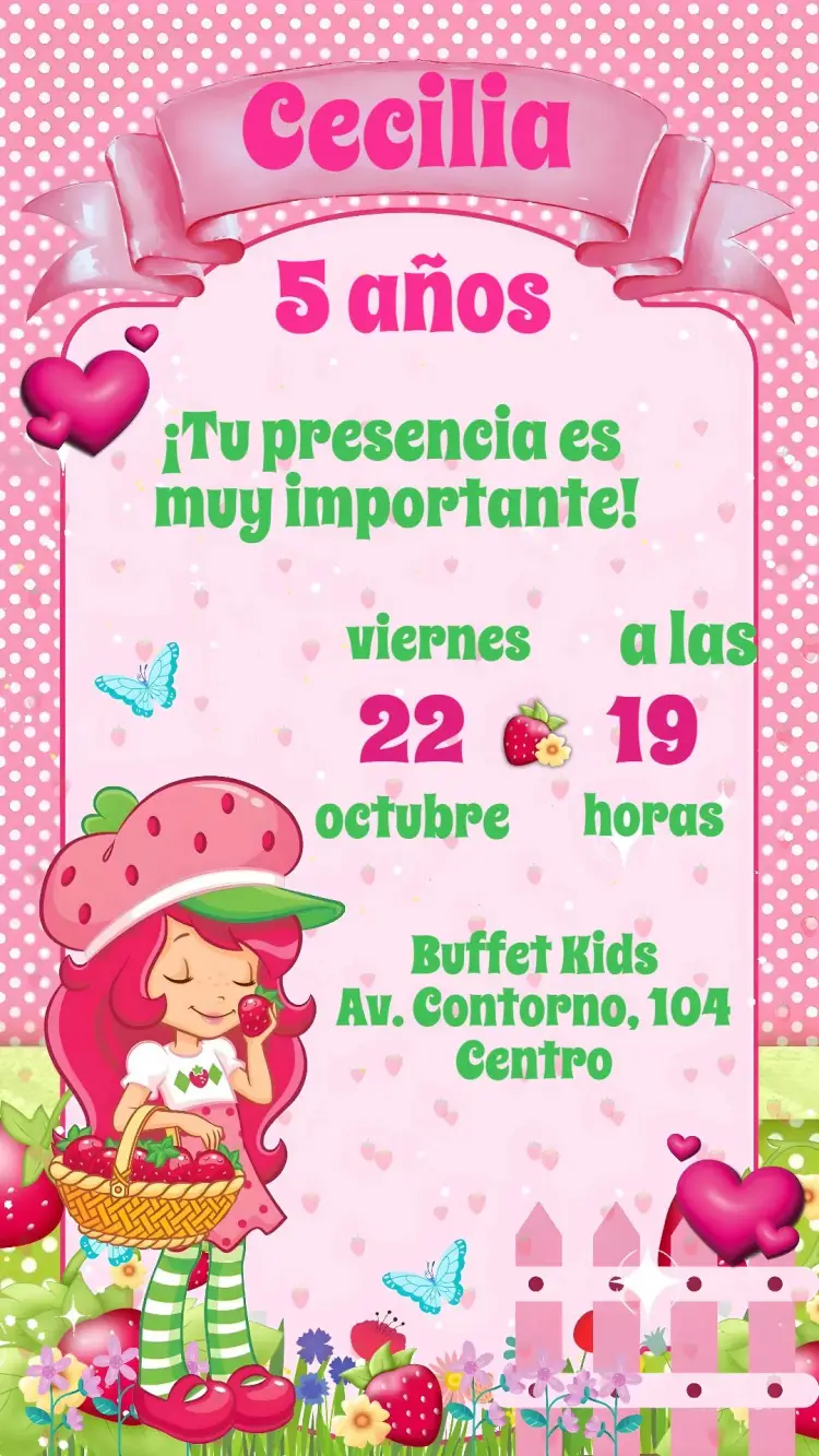 Invitación Fresa