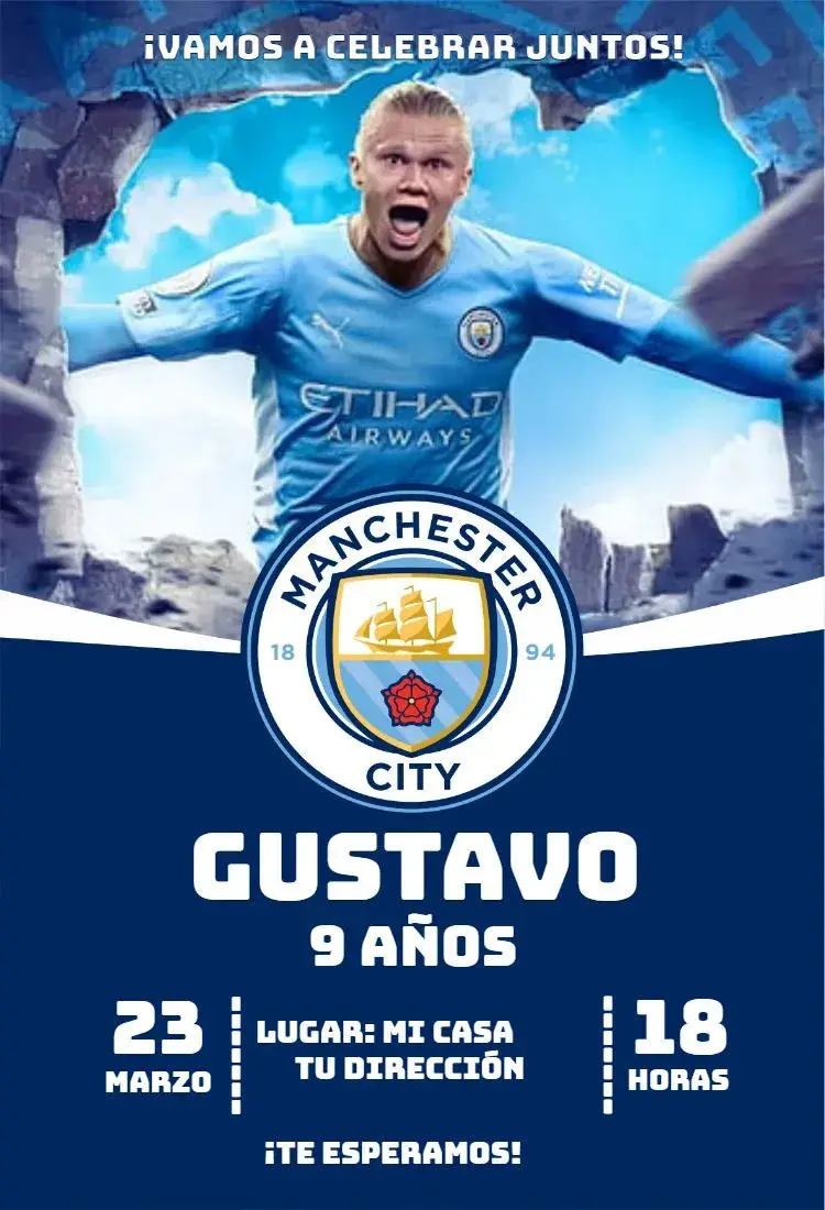 Invitación Manchester City 2