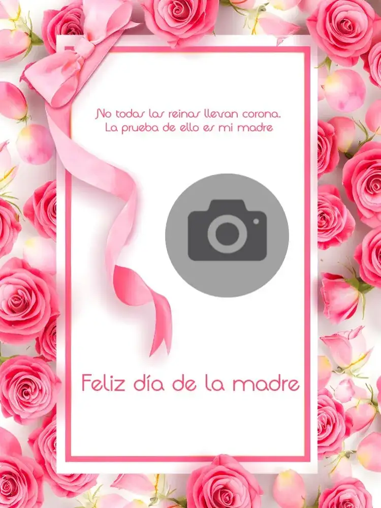Invitación Publicación Día De Las Madres Con Foto De Regalo – tema Fechas Conmemorativas rosa, floral, moderno, delicado, minimalista