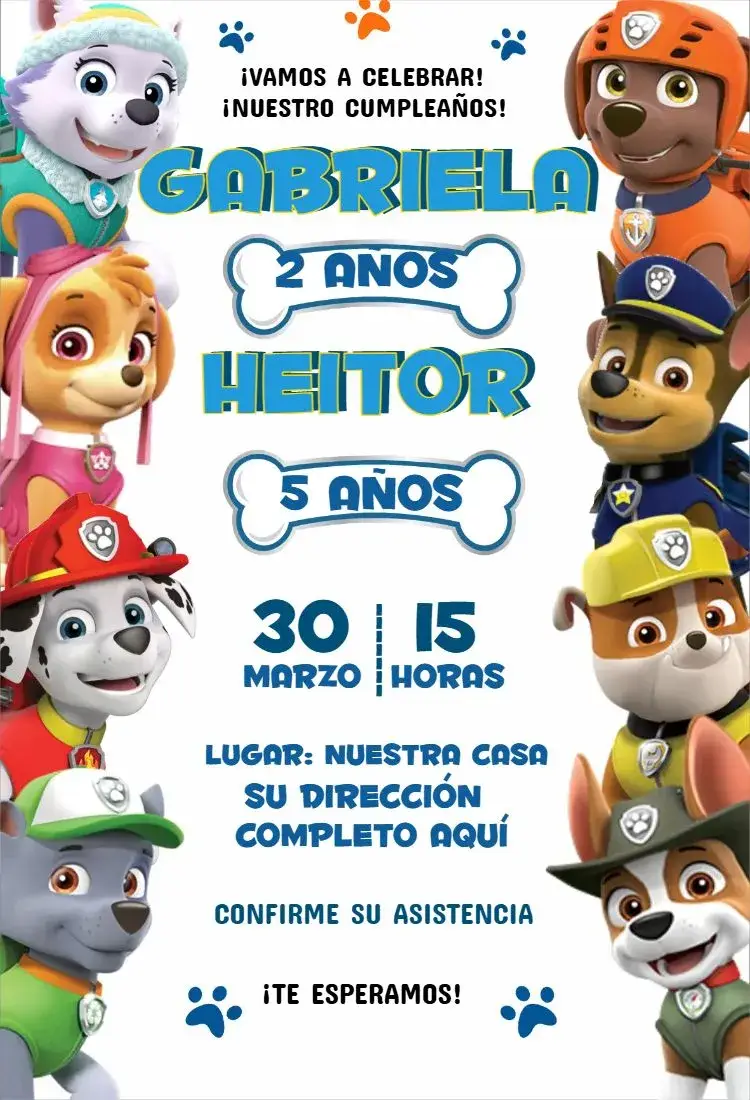 Invitación Patrulla Canina 5