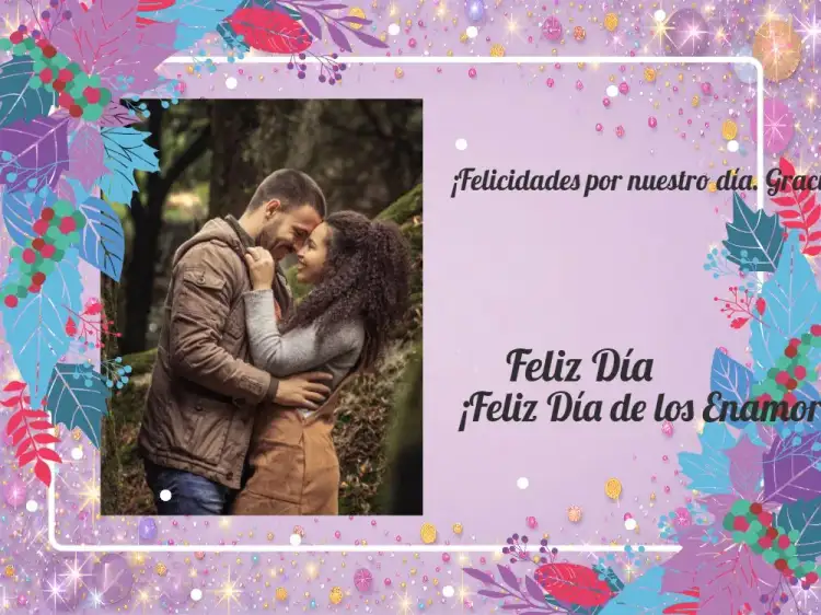 Tarjeta Día De Los Enamorados Con Foto Felicitaciones