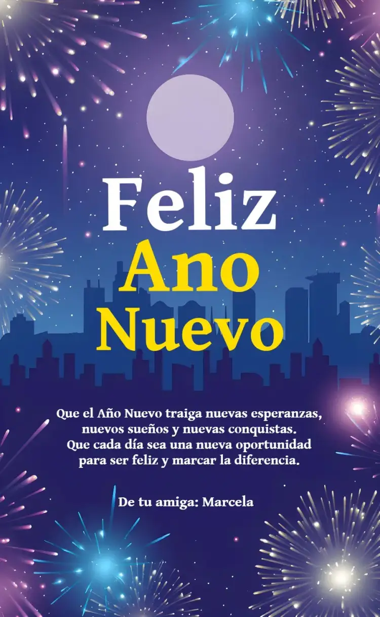 Invitación Tarjeta Feliz Año Nuevo Unión – tema Fechas Conmemorativas dorado, brillo, moderno, festivo, colorido