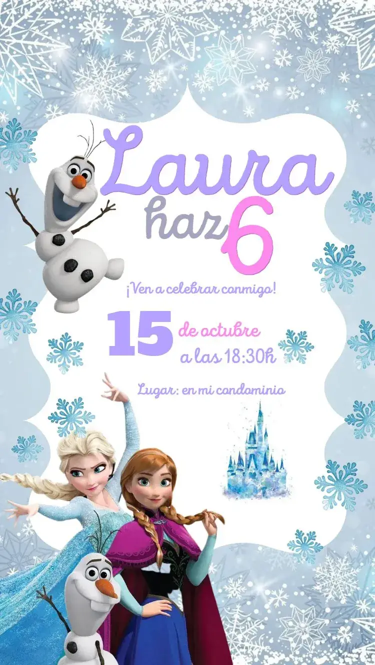 Invitación Frozen