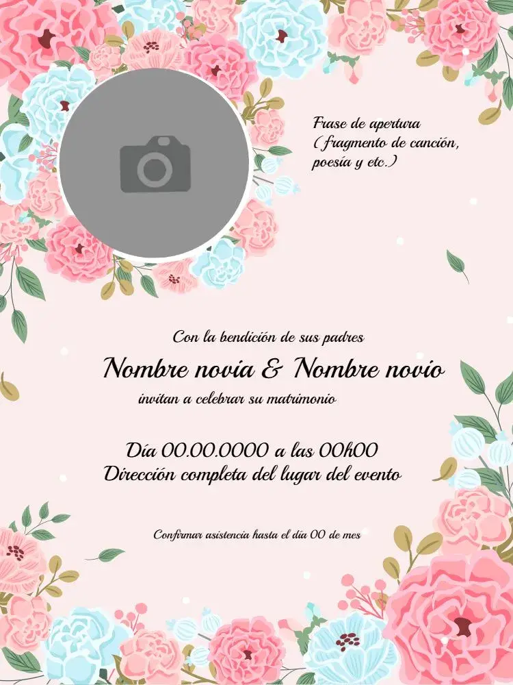 Invitación Boda de Matrimonio