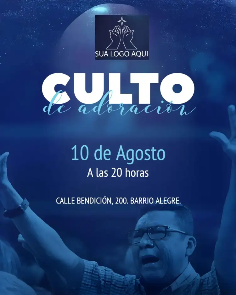Arte Para Culto De Adoración Iglesia Gospel