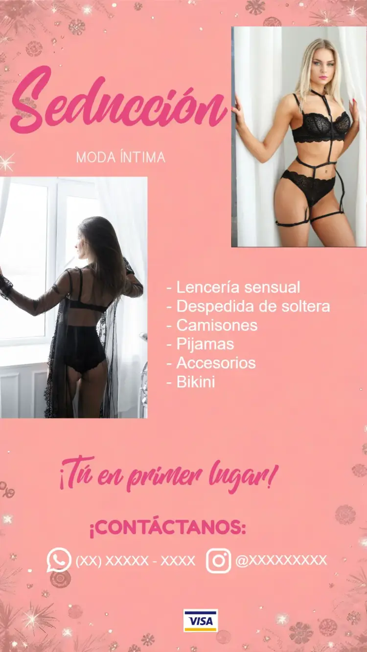 Invitación Tarjeta De Visita Moda Íntima Sexshop.biquini