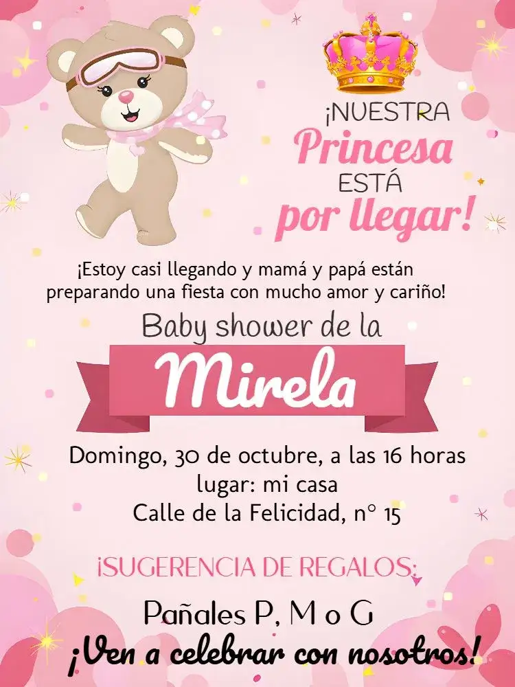 Baby Shower Osita Globos Aerostáticos Bebé