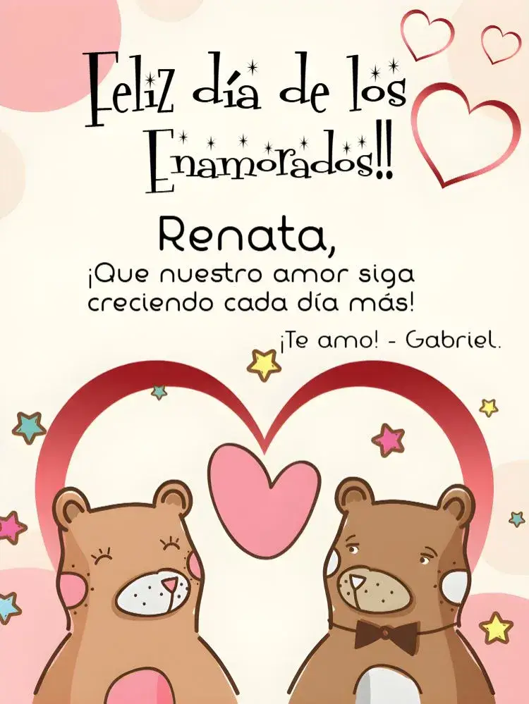 Invitación Tarjeta Para Día De Los Enamorados Estrellas