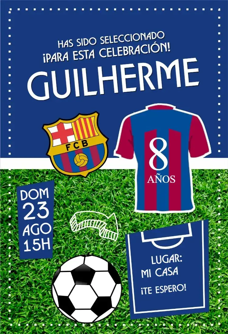 Invitación Camiseta Barcelona