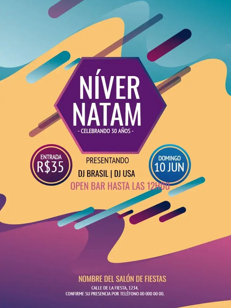 Invitación Música Electrónica Personalizada