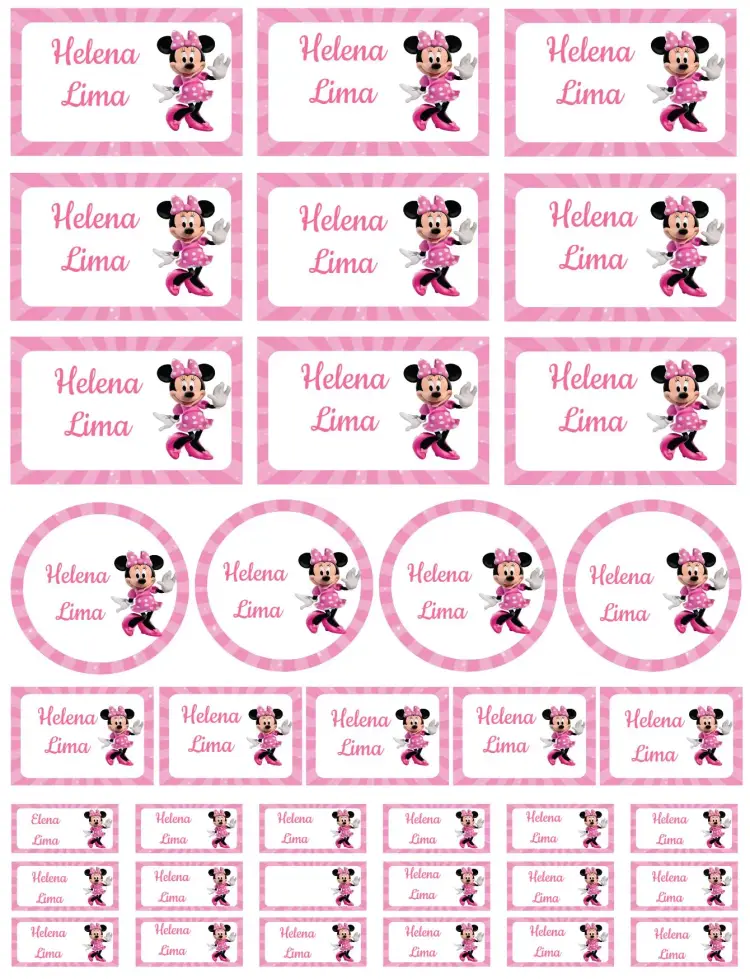 Invitación Minnie Rosa
