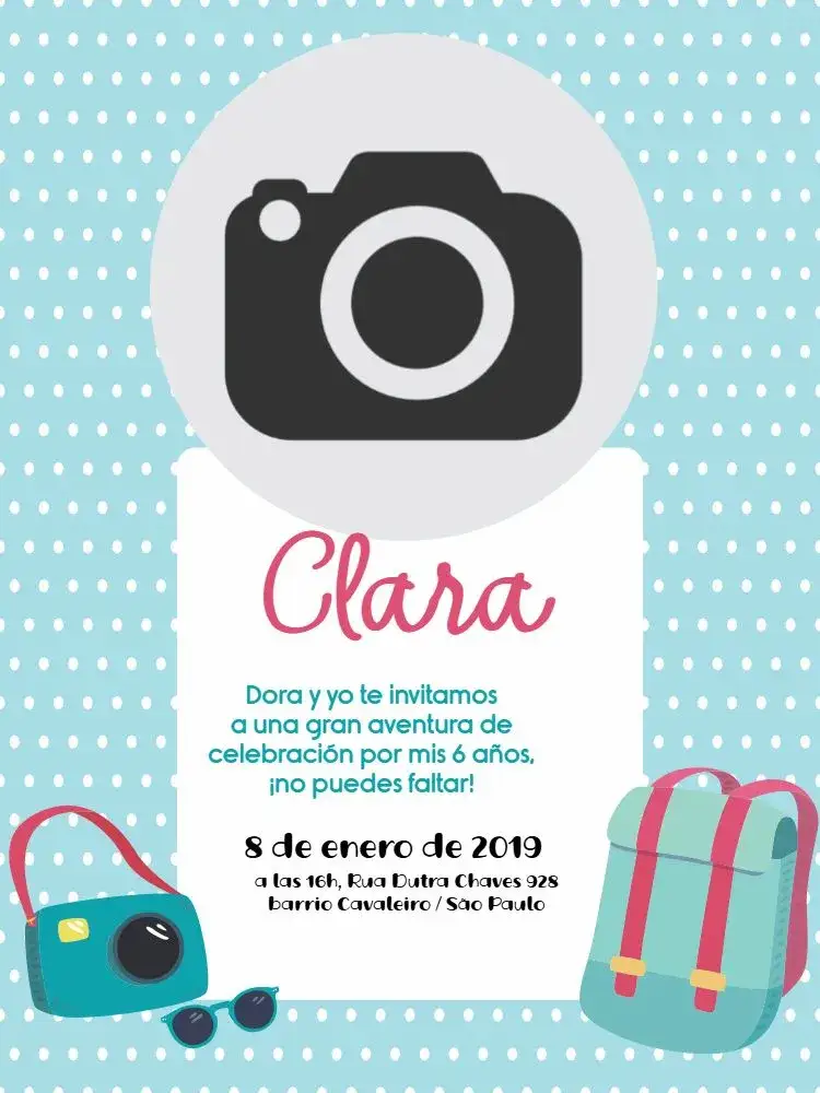Invitación Viaje Burbujas – tema Cumpleaños Infantil azul, aventura, infantil, divertido, colorido, lúdico