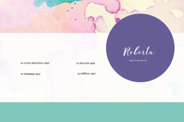 Invitación Tarjeta De Visita Reverso Creatividad Artesanía – tema Tarjeta místico, zen, artesanal, colorido, natural, floral