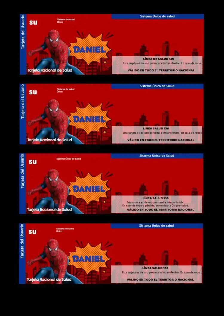 Tarjeta De Sus Hombre Araña Ciudad