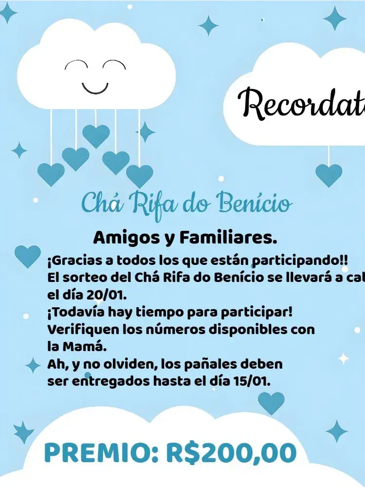 Invitación Té Rifa Lluvia De Amor Negro – tema Té Rifa moderno, elegante, minimalista, colorido, infantil, divertido