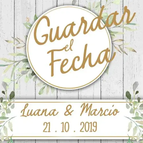 Invitación Save The Date Rústico Naturaleza Moderno