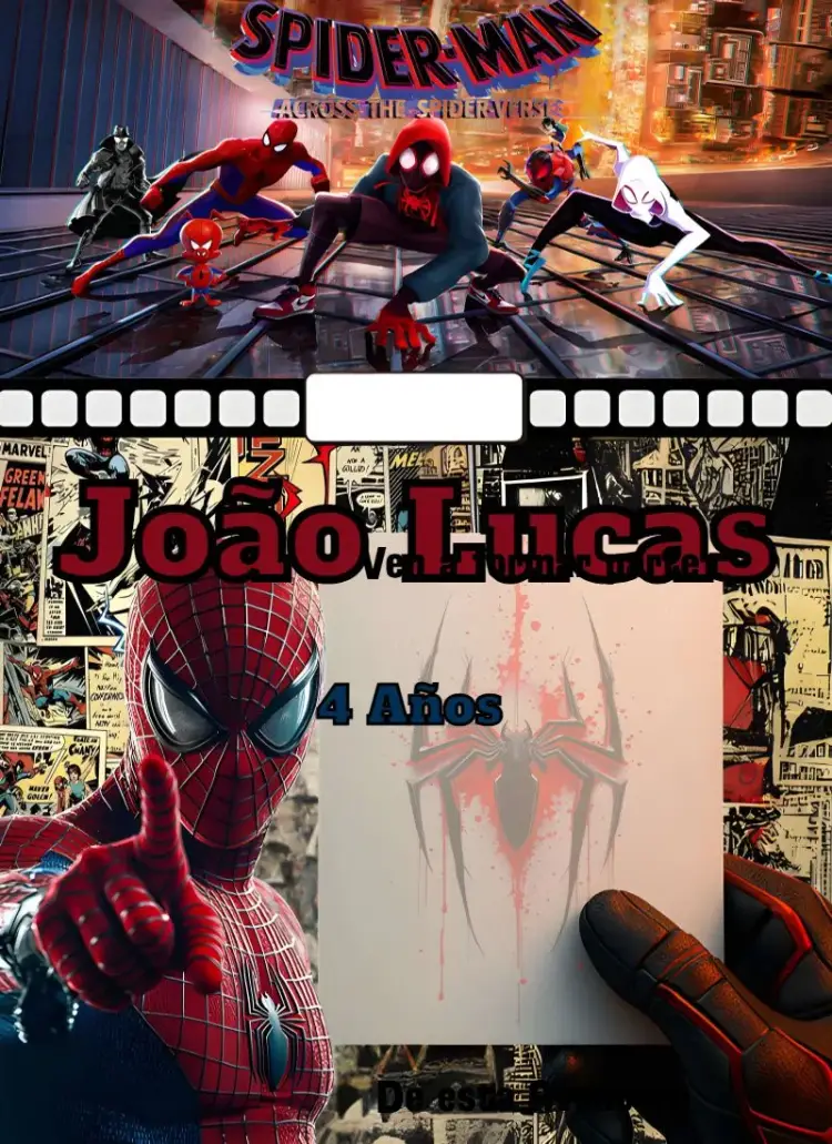 Invitación Spider-Man: Into the Spider-Verse