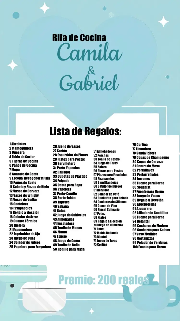 Invitación Té de Rifa de Cocina Cocina/olla – tema Despedida de Soltera moderno, elegante, cocina, azul y blanco, minimalista, divertido
