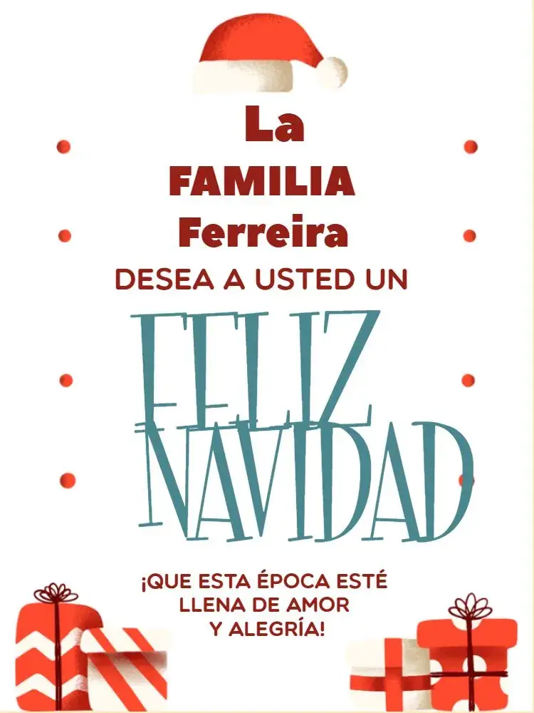 Invitación Tarjeta De Navidad Clásica Y Descargar Beige